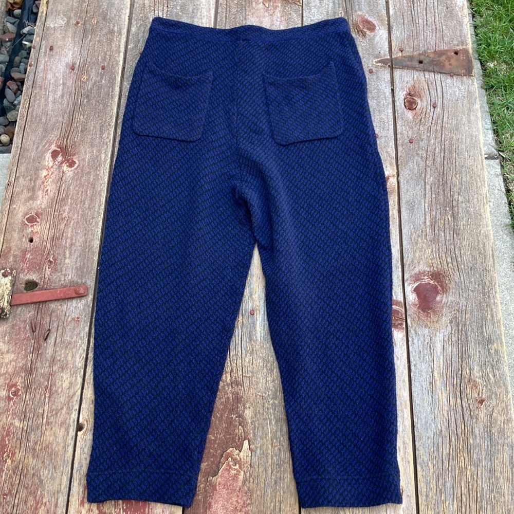 💙 Free People The Cozy Blue Motif Pants - Picture 7 of 9